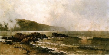 グランド・マナンの海岸 アルフレッド・トンプソン・ブリチャー川 Oil Paintings